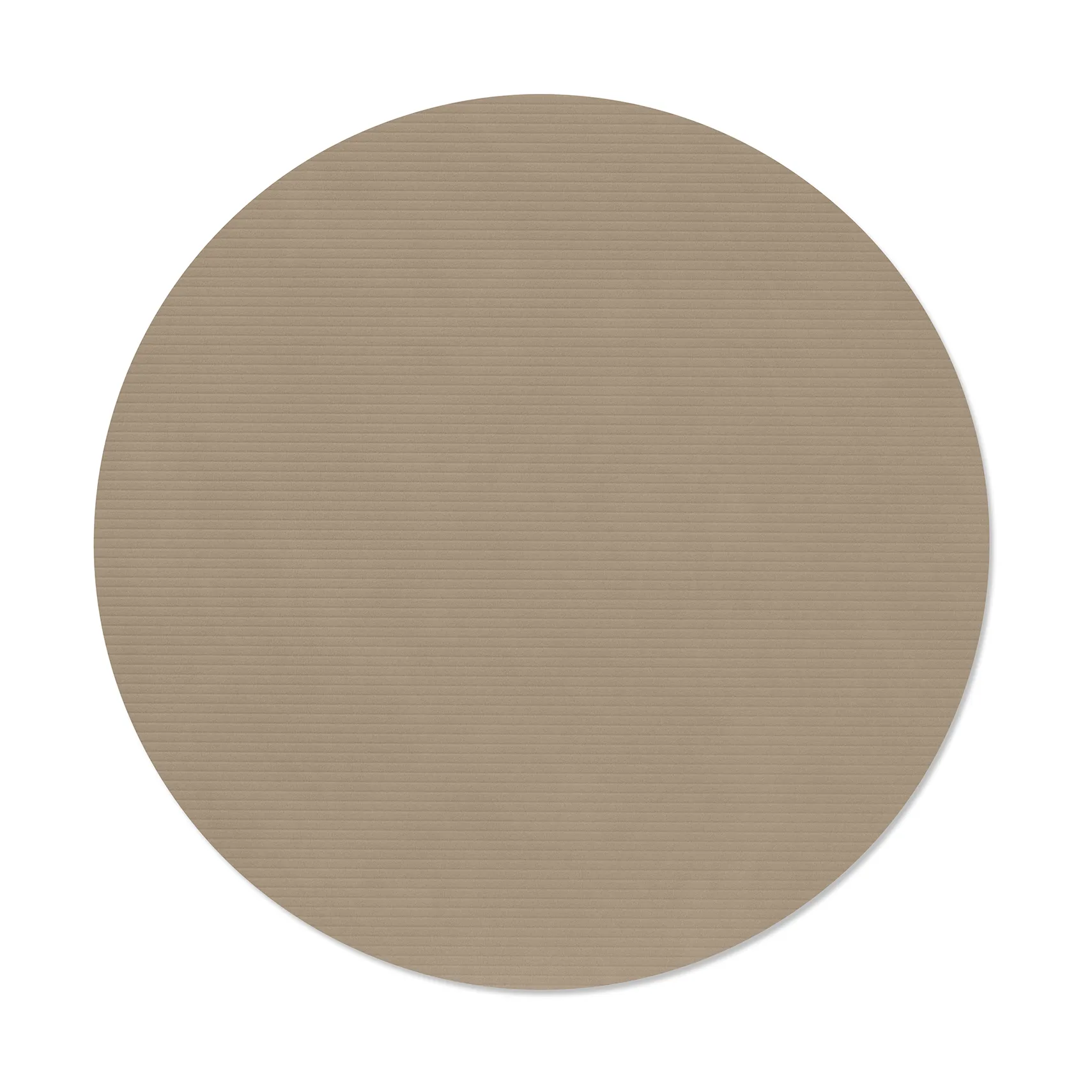 Corduroy dækkeserviet, Clay brown, circle, L, Ø38 cm LIND DNA