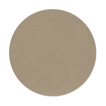 Corduroy dækkeserviet - Clay brown, circle, L, Ø38 cm - LIND DNA