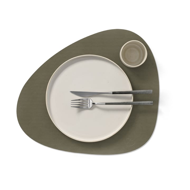 Corduroy dækkeserviet curve L, Army Green LIND DNA