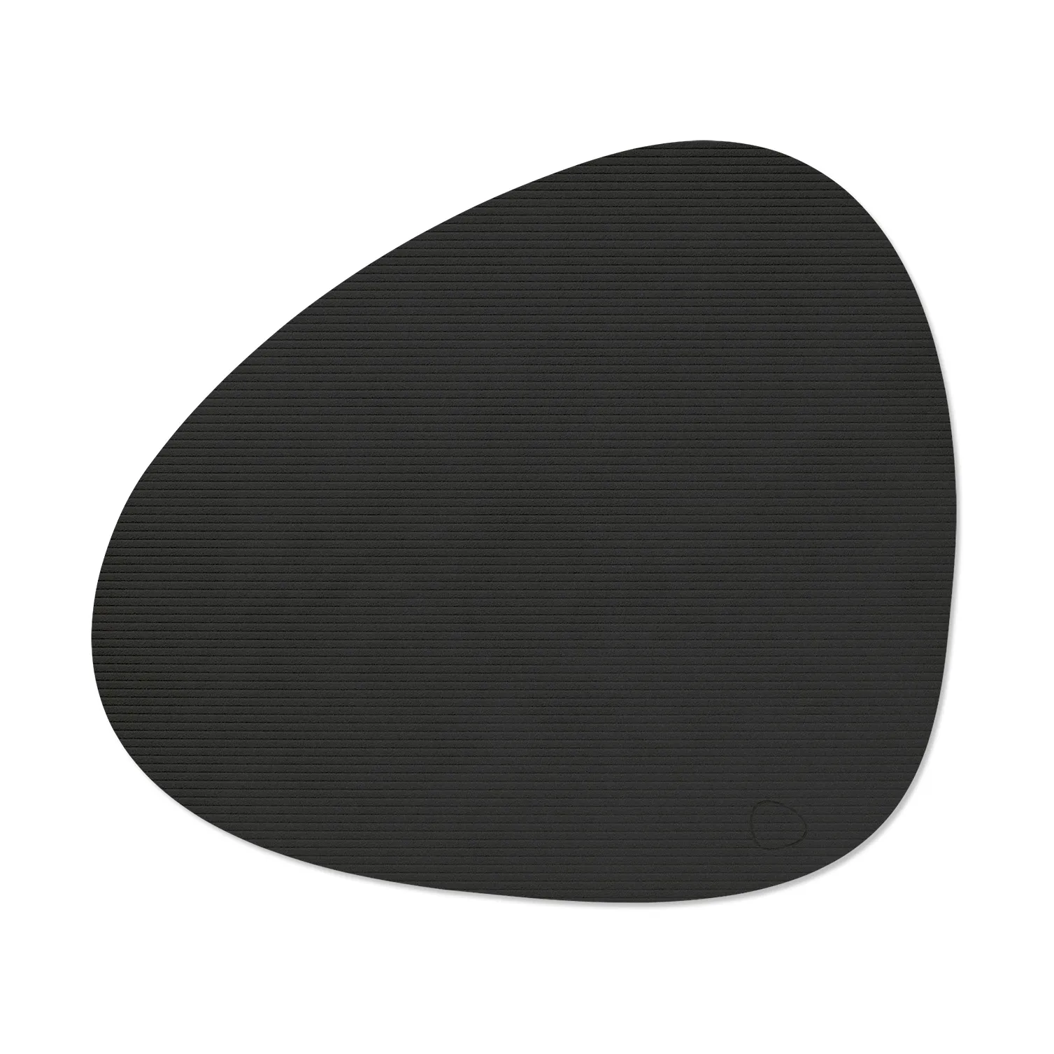 Corduroy dækkeserviet curve L, Black ink, 44x37 cm LIND DNA