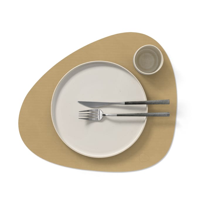 Corduroy dækkeserviet curve L, Khaki LIND DNA