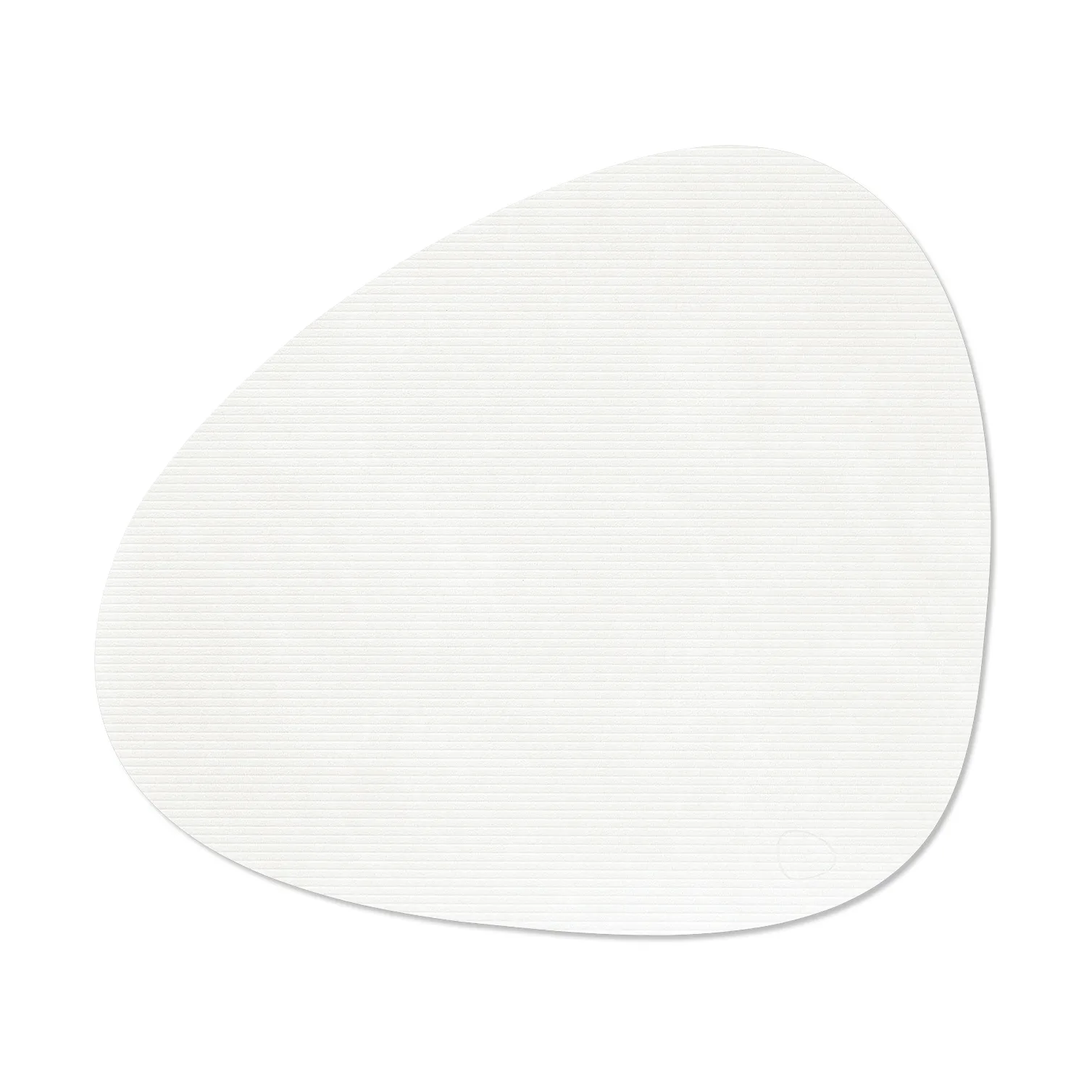 Corduroy dækkeserviet curve L, Pure white, 44x37 cm LIND DNA