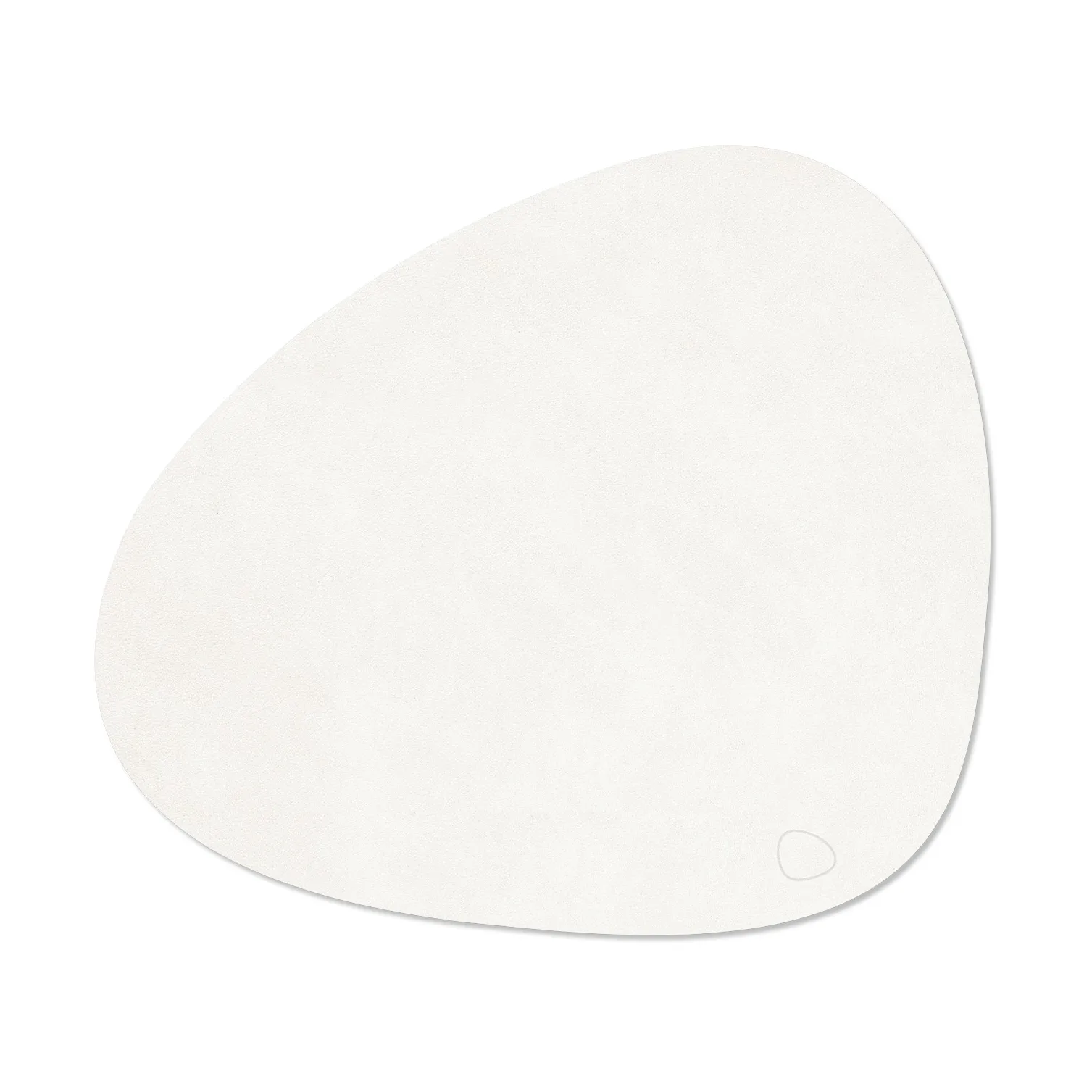 Corduroy dækkeserviet curve L, Pure white, 44x37 cm LIND DNA