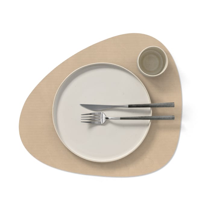 Corduroy dækkeserviet curve L, Sand LIND DNA
