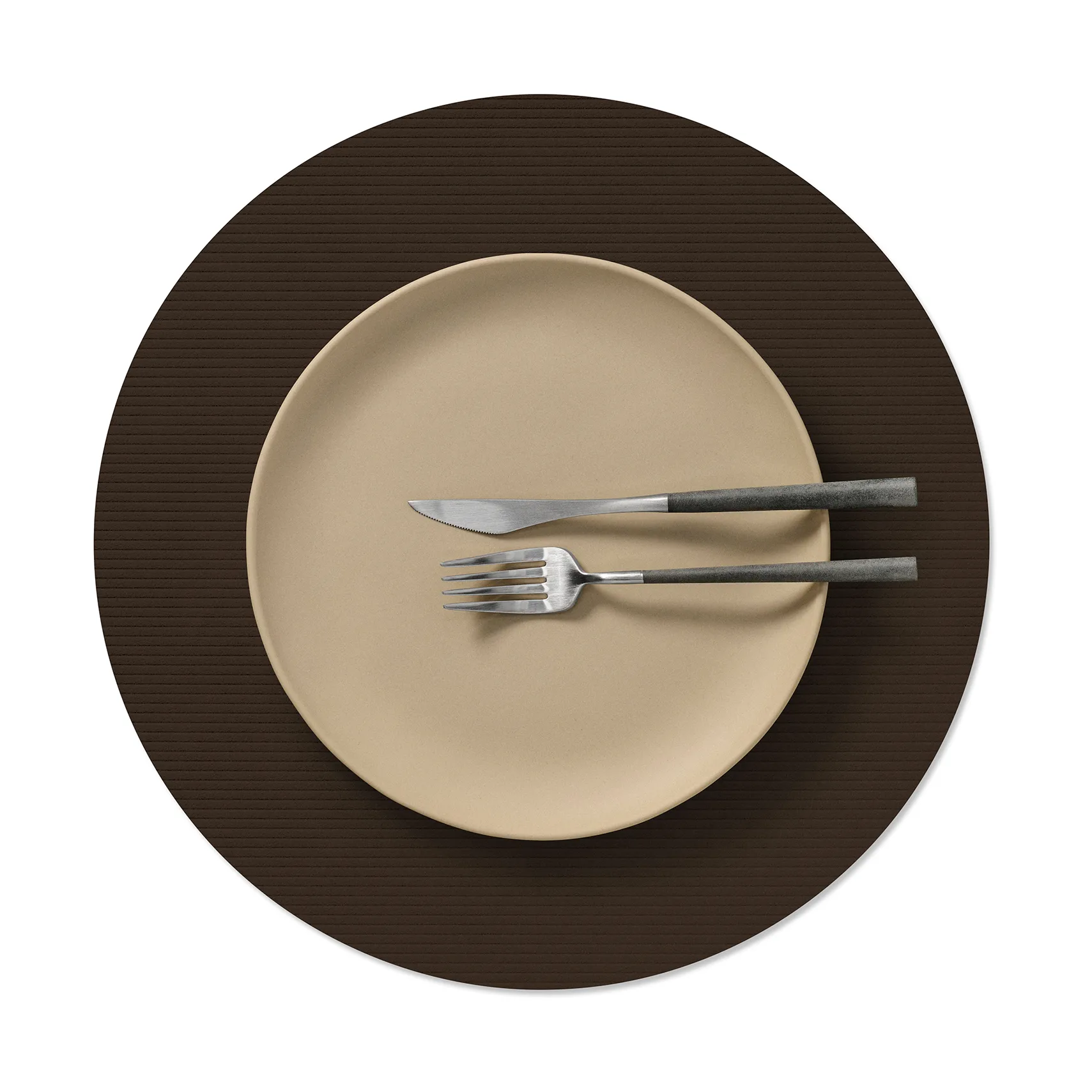 Corduroy dækkeserviet, Hazel, circle, L, Ø38 cm LIND DNA