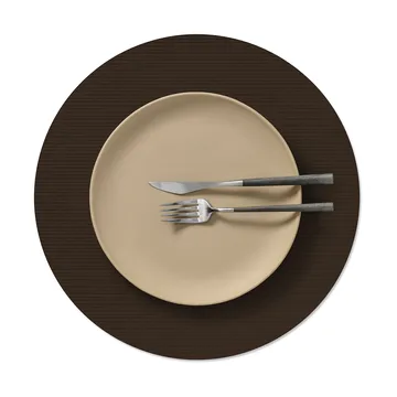Corduroy dækkeserviet - Hazel, circle, L, Ø38 cm - LIND DNA