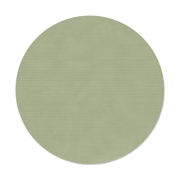 Corduroy dækkeserviet - Olive green, circle, L, Ø38 cm - LIND DNA