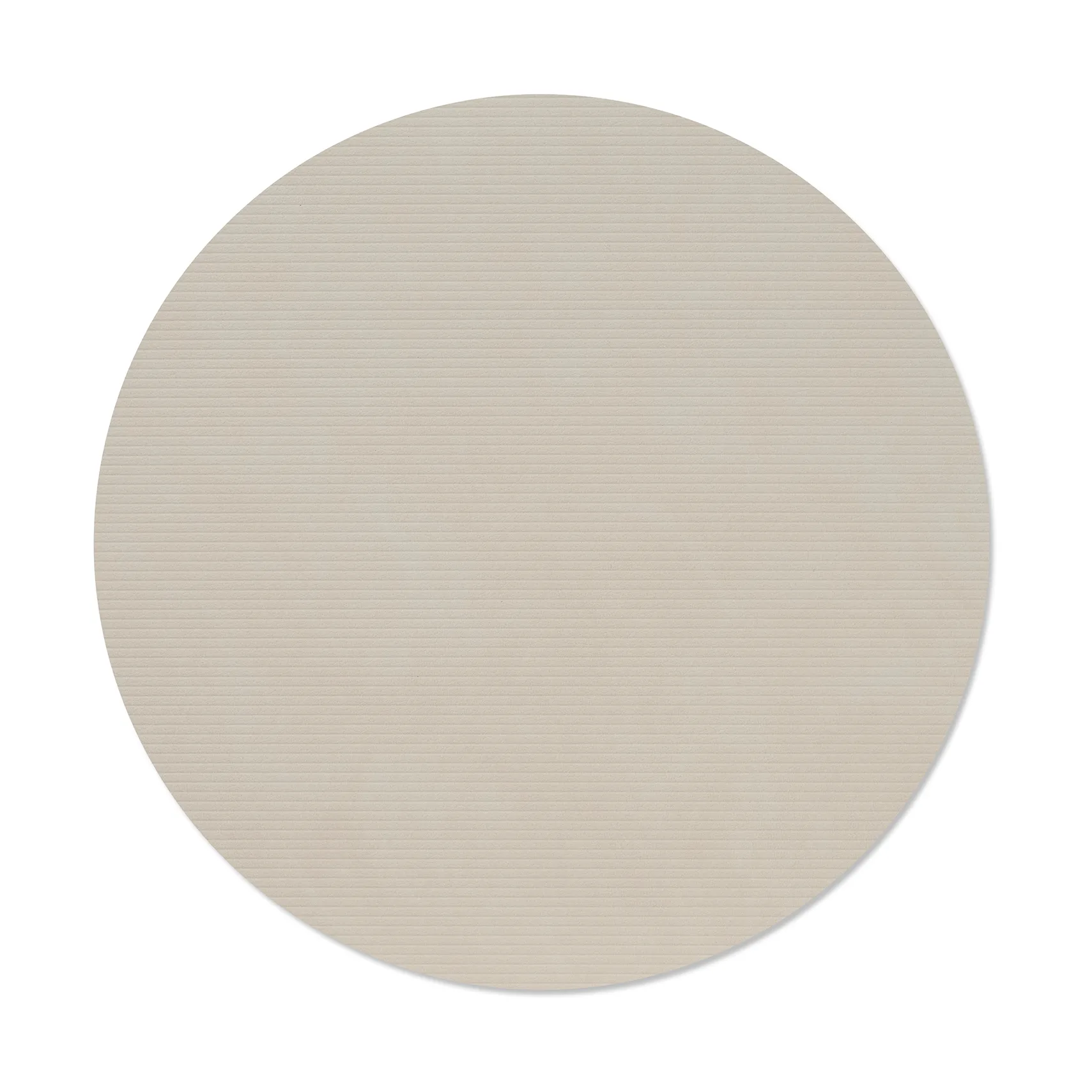 Corduroy dækkeserviet, Oyster white, circle, L, Ø38 cm LIND DNA