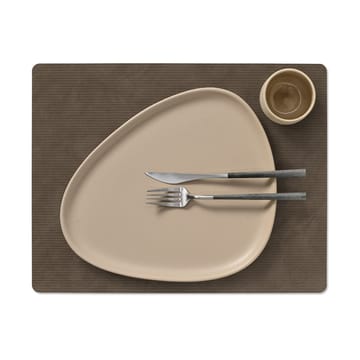 Corduroy dækkeserviet square L - Caviar - LIND DNA