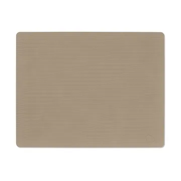 Corduroy dækkeserviet square L - Clay Brown, 45x35 cm - LIND DNA