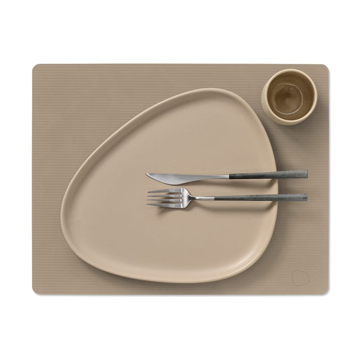 Corduroy dækkeserviet square L, Clay Brown LIND DNA