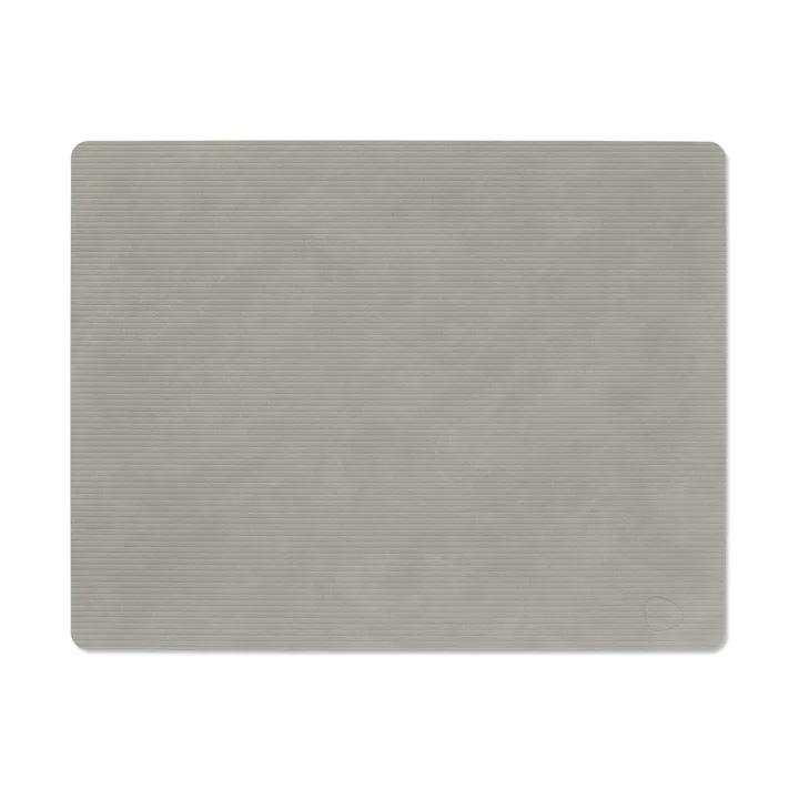 Corduroy dækkeserviet square L - Light Grey, 45x35 cm - LIND DNA
