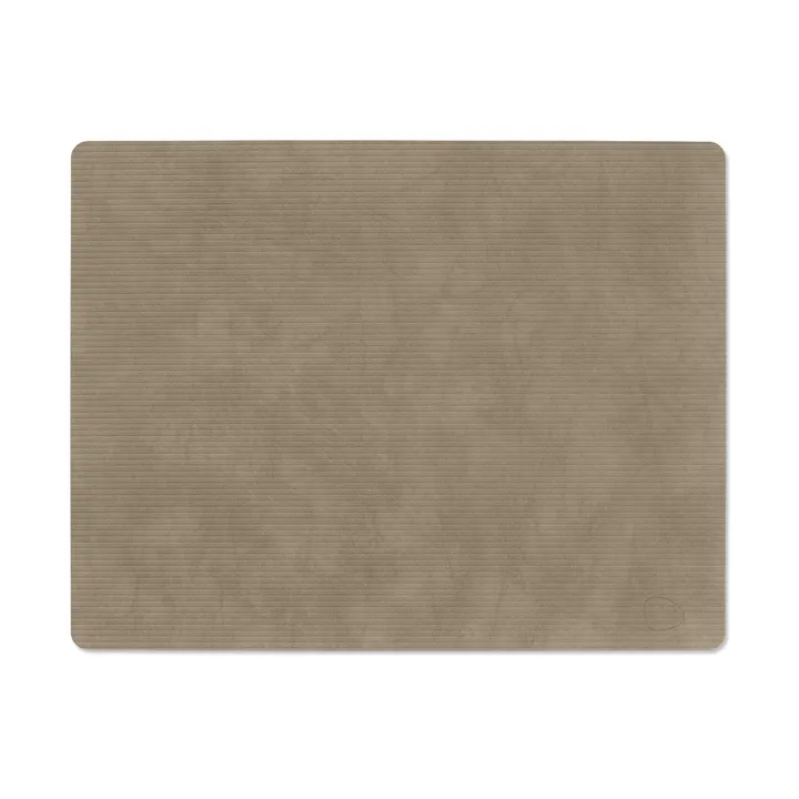Corduroy dækkeserviet square L - Nomad Grey, 45x35 cm - LIND DNA