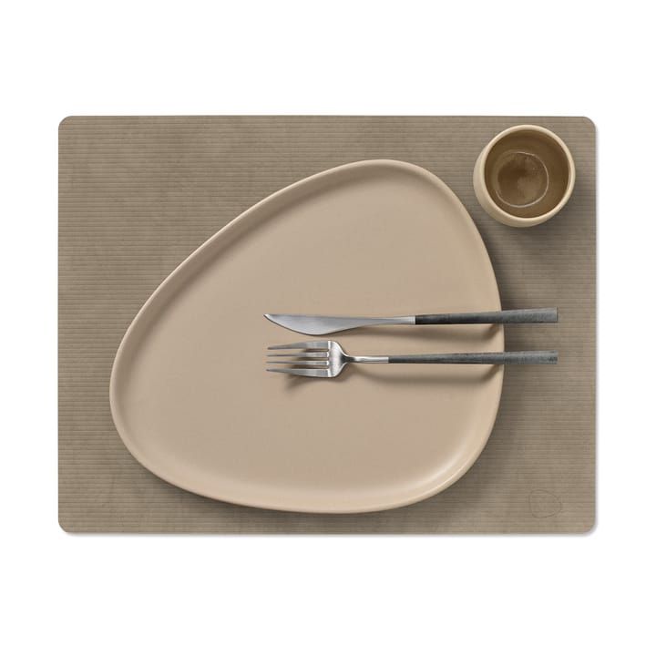 Corduroy dækkeserviet square L, Nomad Grey LIND DNA