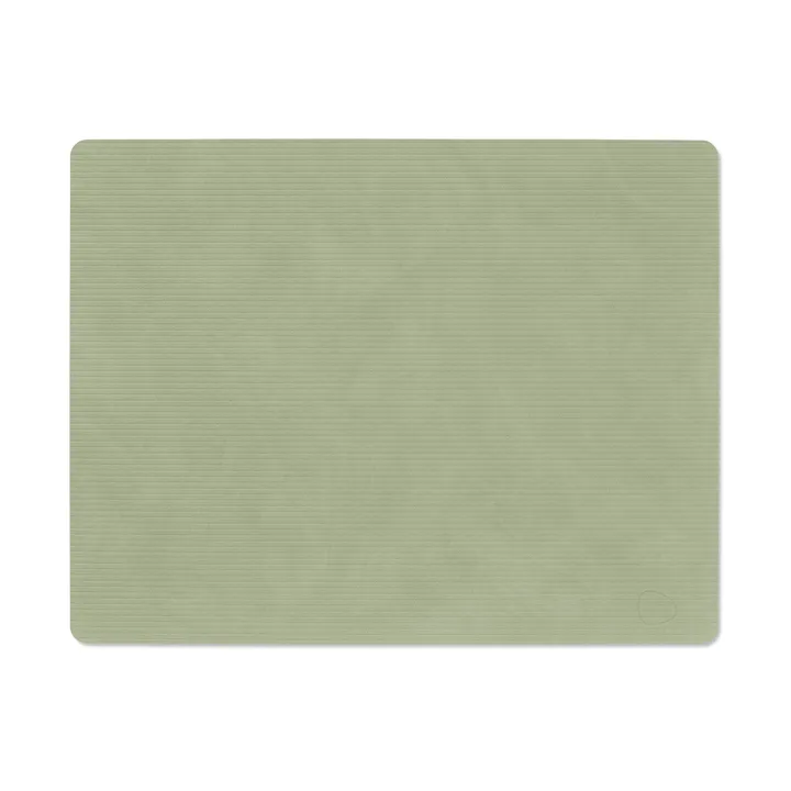 Corduroy dækkeserviet square L - Olive Green, 45x35 cm - LIND DNA