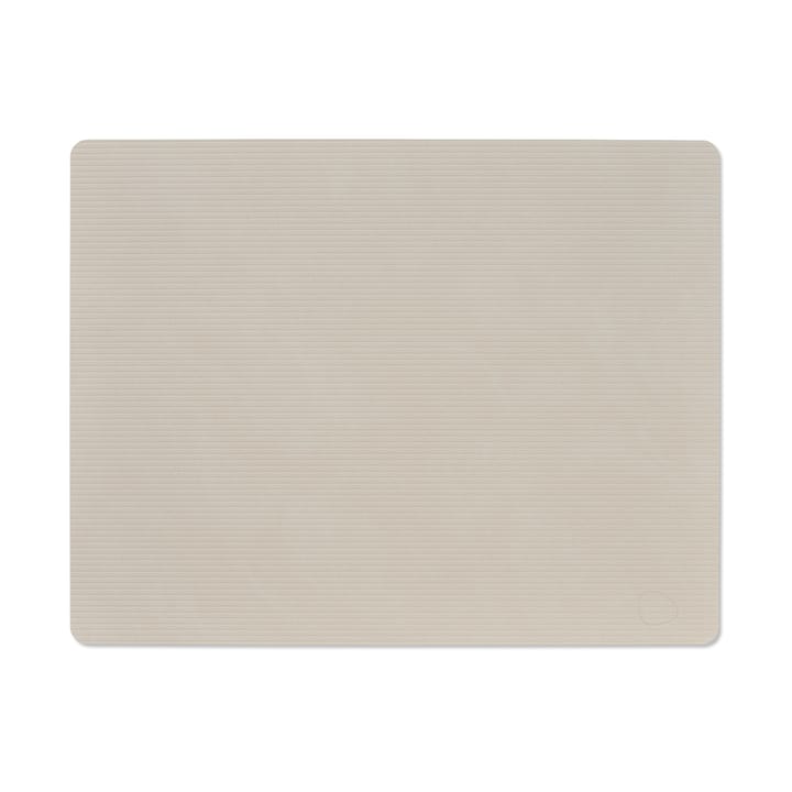 Corduroy dækkeserviet square L - Oyster White - LIND DNA