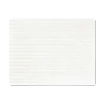 Corduroy dækkeserviet square L - Pure white, 45x35 cm - LIND DNA