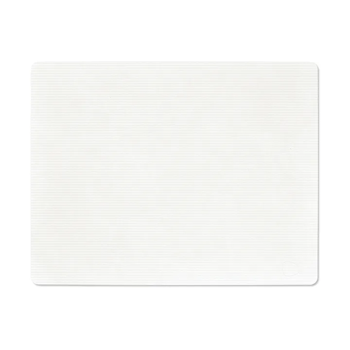 Corduroy dækkeserviet square L - Pure white, 45x35 cm - LIND DNA