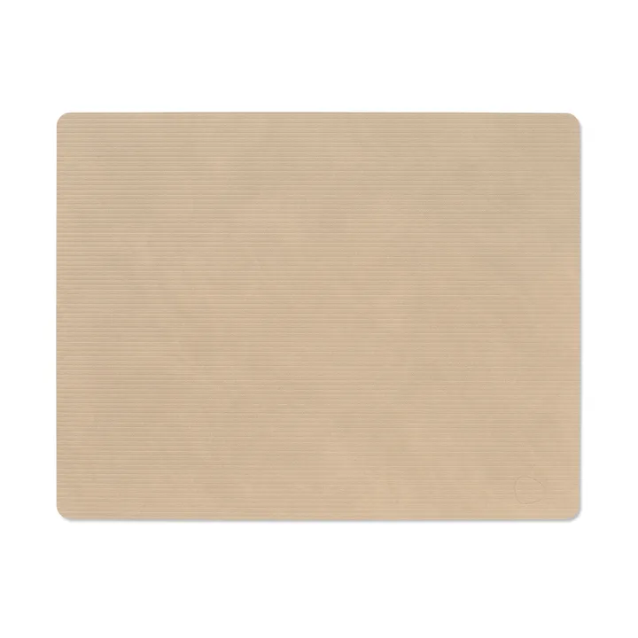 Corduroy dækkeserviet square L - Sand, 45x35 cm - LIND DNA