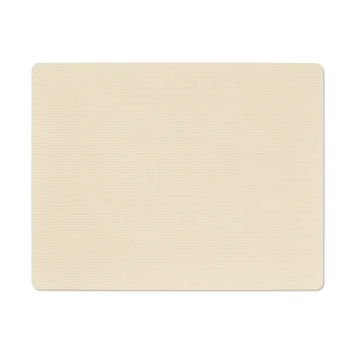Corduroy dækkeserviet square L - Vanilla, 45x35 cm - LIND DNA