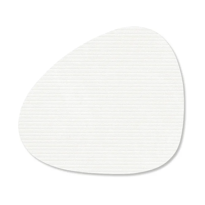 Corduroy glasbrikker curve, Pure white LIND DNA