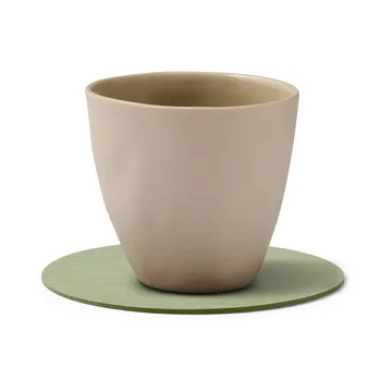 Corduroy glasbrikker - Olive green, circle - LIND DNA