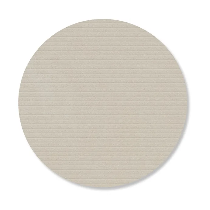 Corduroy glasbrikker - Oyster white, circle - LIND DNA