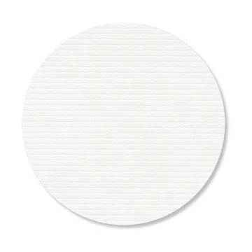 Corduroy glasbrikker - Pure white, circle - LIND DNA