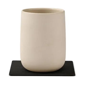 Corduroy glasbrikker square - Black ink - LIND DNA