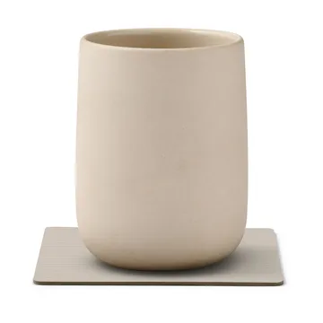 Corduroy glasbrikker square - Oyster White - LIND DNA