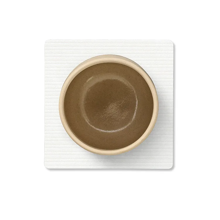 Corduroy glasbrikker square, Pure white LIND DNA