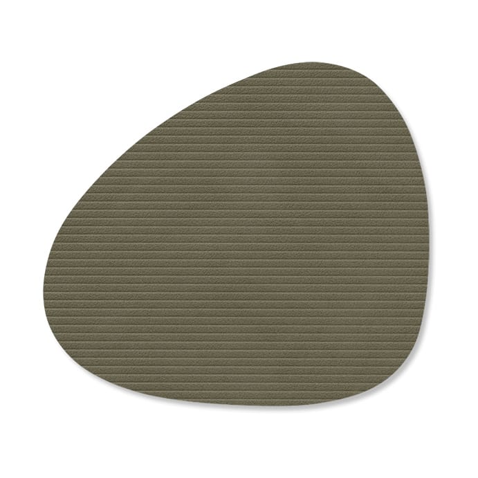 Corduroy glasunderlag curve - Army Green - LIND DNA