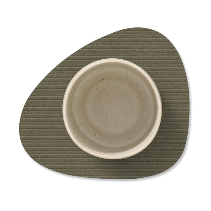 Corduroy glasunderlag curve, Army Green LIND DNA