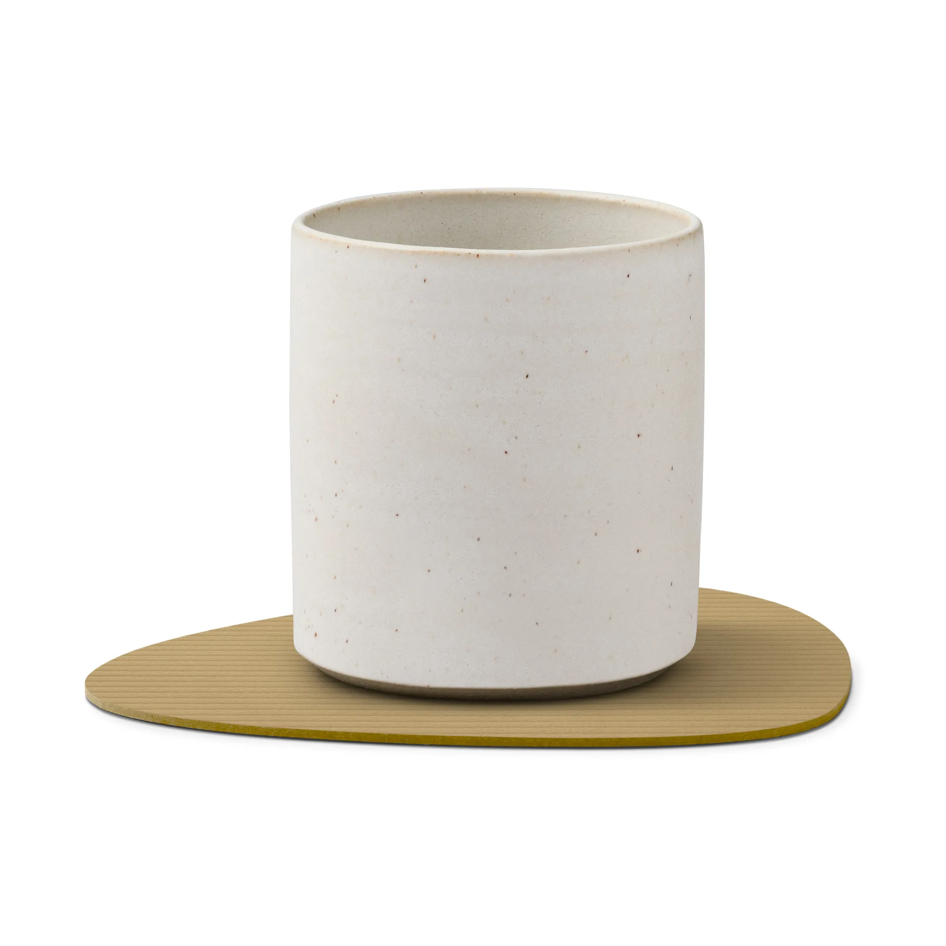 Corduroy glasunderlag curve, Khaki LIND DNA