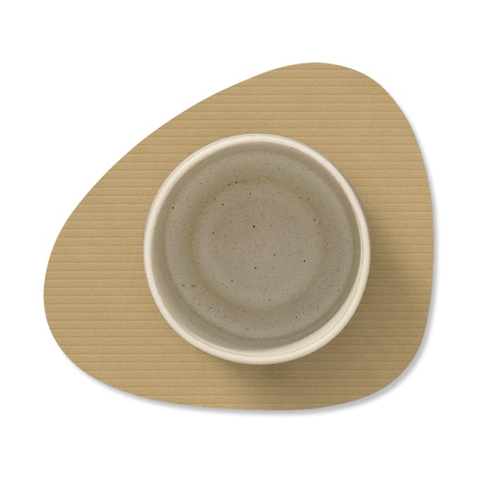 Corduroy glasunderlag curve, Khaki LIND DNA