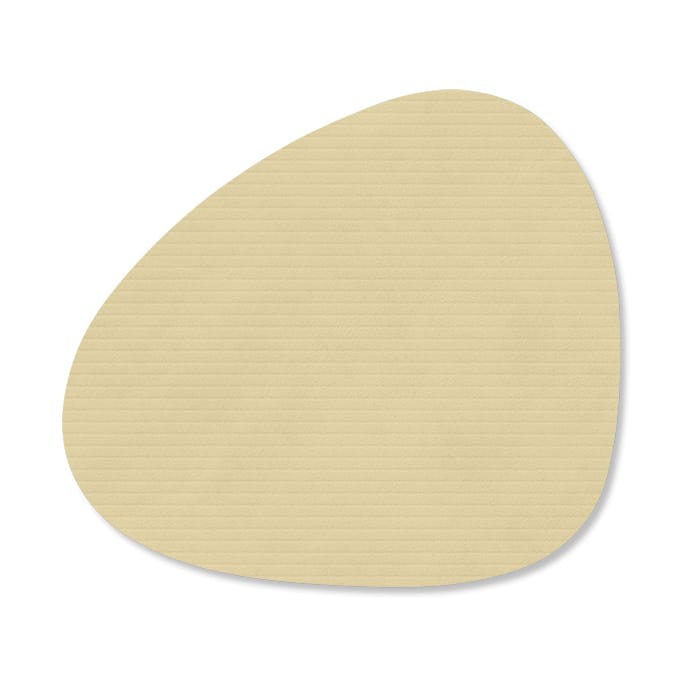 Corduroy glasunderlag curve - Lemon Sorbet - LIND DNA