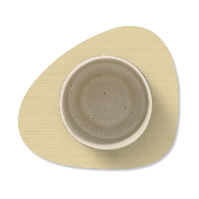 Corduroy glasunderlag curve, Lemon Sorbet LIND DNA