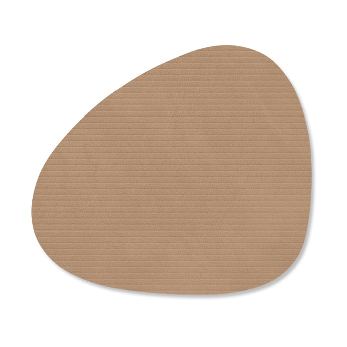 Corduroy glasunderlag curve - Nougat - LIND DNA