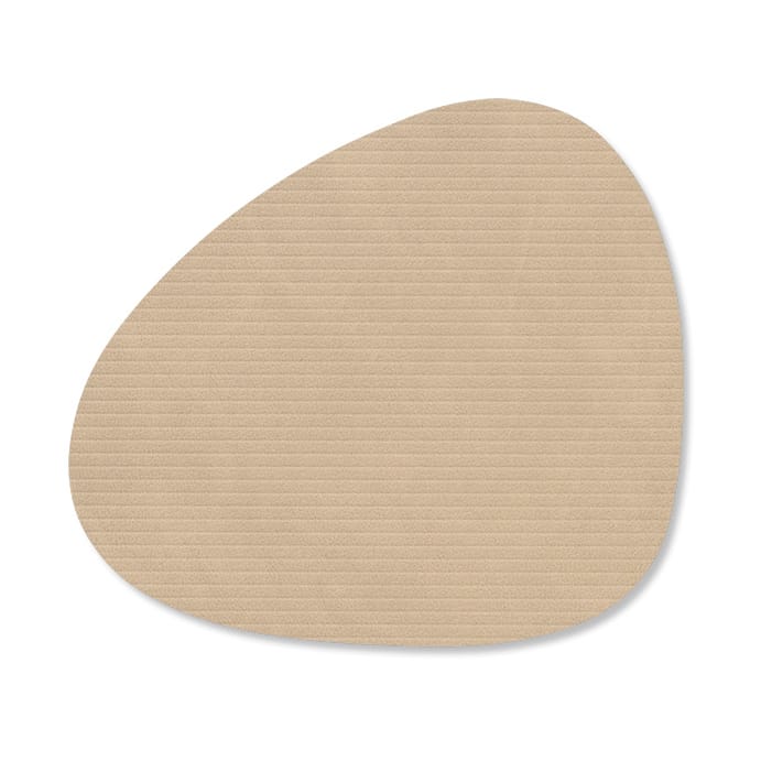 Corduroy glasunderlag curve - Sand - LIND DNA
