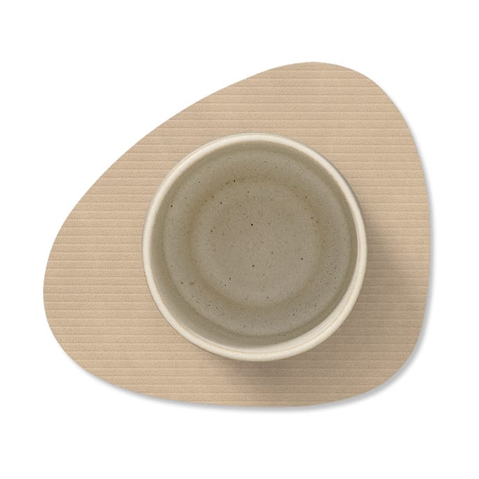 Corduroy glasunderlag curve, Sand LIND DNA