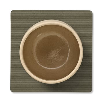 Corduroy glasunderlag square - Army Green - LIND DNA