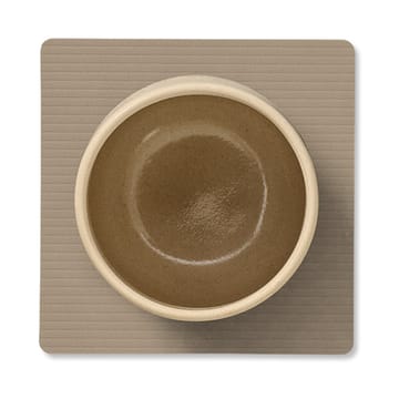 Corduroy glasunderlag square - Clay Brown - LIND DNA