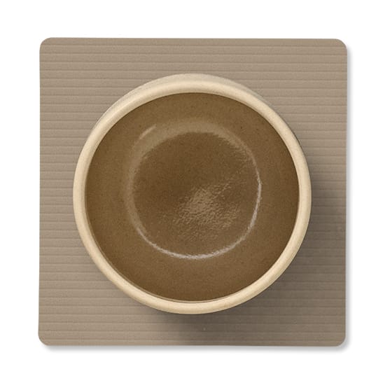 Corduroy glasunderlag square, Clay Brown LIND DNA