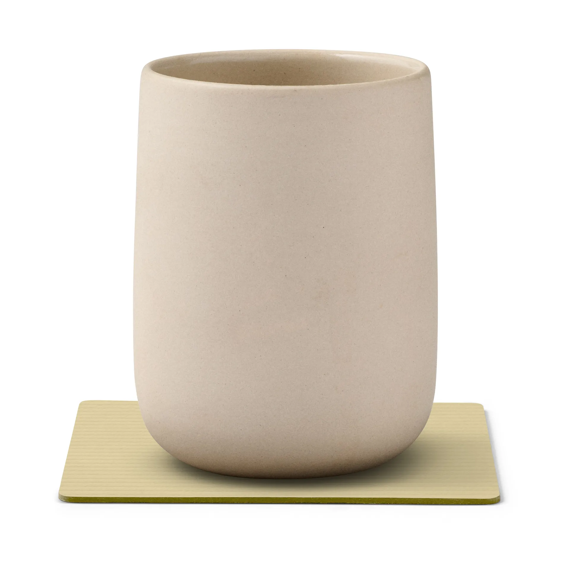 Corduroy glasunderlag square, Lemon Sorbet LIND DNA