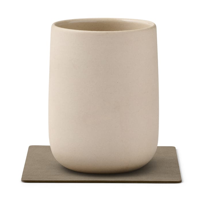 Corduroy glasunderlag square, Nomad Grey LIND DNA