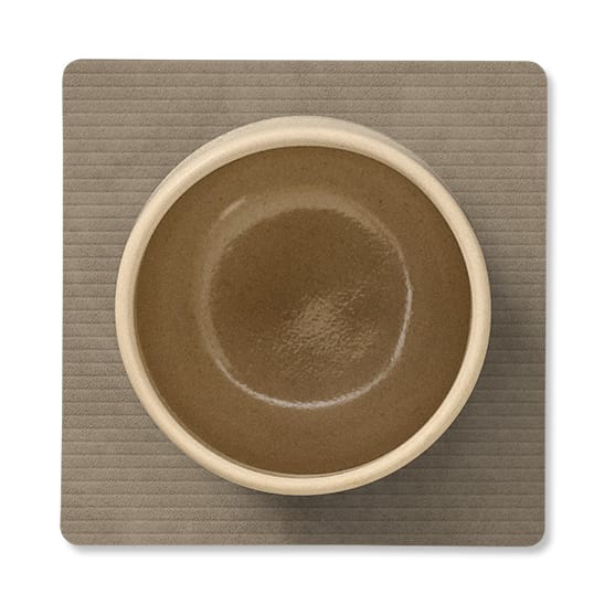 Corduroy glasunderlag square, Nomad Grey LIND DNA