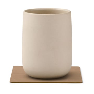 Corduroy glasunderlag square - Nougat - LIND DNA