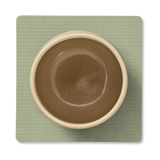 Corduroy glasunderlag square, Olive Green LIND DNA