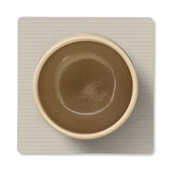Corduroy glasunderlag square, Oyster White LIND DNA