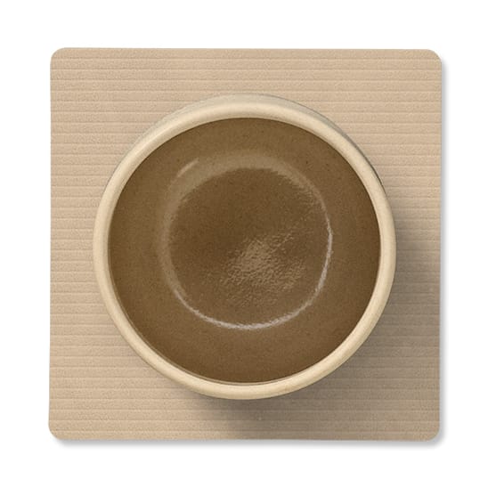 Corduroy glasunderlag square, Sand LIND DNA